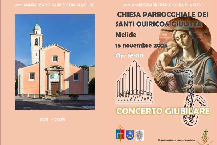 Concerto giubiliare 500. anniversario parrocchia Melide, 15 novembre 2025, ore 16 ©VN
