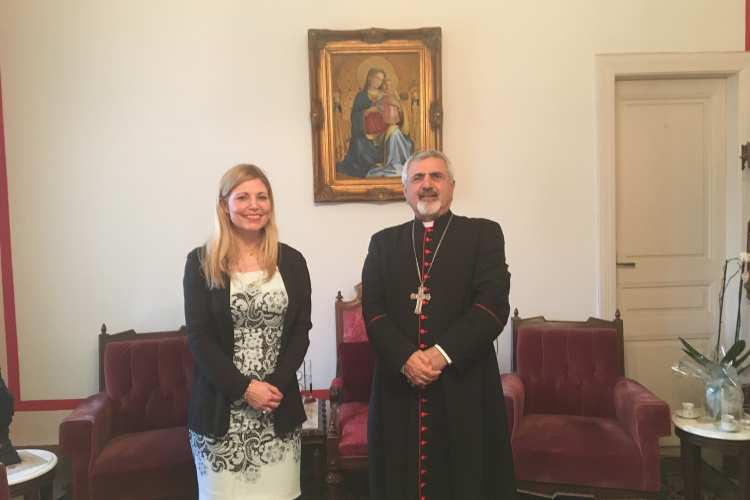 9 giugno 2017, Beirut - Incontro con S.B. S.B. Youssef III Yunan VN